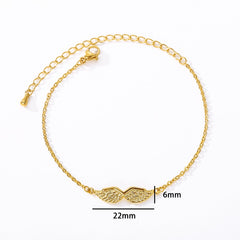 Stainless Steel Angel Wings Bracelets