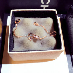 Shine Zircon Buckle Bracelet