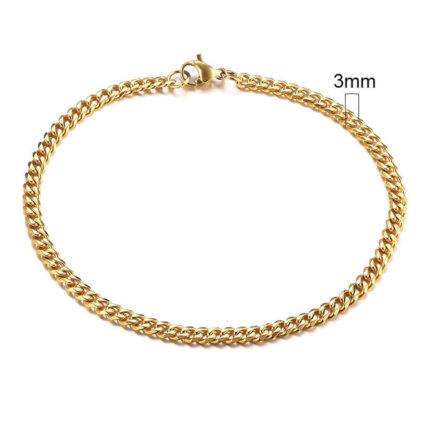 Rocco Chunky Stainless Steel Cuban Bracelet Collection