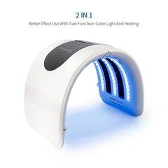 7 Colors PDT LED Photodynamic Therapy Heating Beauty Device LED Facial Mask