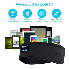 Wireless bluetooth 5.0 Earphones Sleeping Eye Mask Music player / Sports headband Travel Sweatband Headset Speakers