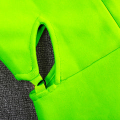 Neon Green Long sleeve mini dress