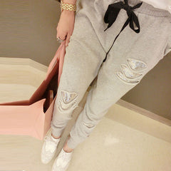 Harlan Pants Stretch Sequins Casual Pants Female