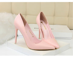 High Heels Shoes Black Pink White Shoes Stiletto Heels