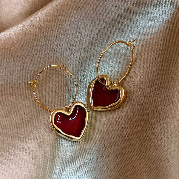 Amora Enamel Heart Stud Earring Collection