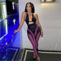 Whatiwear Y2K Women High Waist Patchwork Casual Skinny Stretch Trousers 2021 New Fashion Club Streetwear Female Leggings Pant