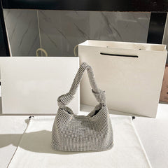 evening bags for women rhinestone clutch purse ladies hand bags silver crystal Shoulder bag luxury designer purses and handbags