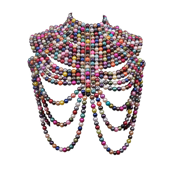 Aurette Pearl-Drape Body Chain Collection