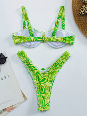 2022 New Sexy Ruffle Frill Bikini Underwire Push Up Swimwear Women Swimsuit Female Brazilian Bikini Set Bather Bathing Suit Swim