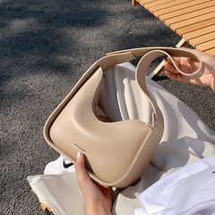 Luxury Crossbody Bags Leather Shoulder Bag Women Casual Satchels Wide Straps Fashion Bag Handbag