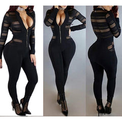 Black Sexy Bodycon Jumpsuit