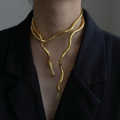 Trendy Snake Necklace Necklace