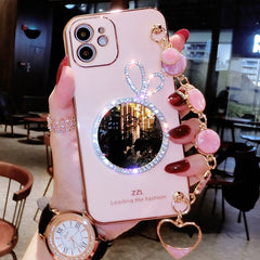 Bracelet Wristband Makeup Mirror Soft Case For Iphone