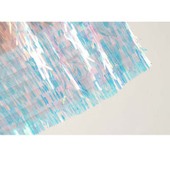 Fashion Holographic Colorful Long Skirt Shiny Sequined Elastic Waist Multilayered Patchwork Skirts High Street Skirt For Lady