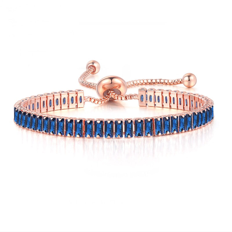 Noire Black Crystal Adjustable Bangle Collection