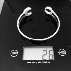 Wrench Biker Bangle - Cool Spanner Bracelet