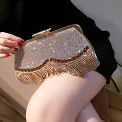 Diamond Clutch Bling Day Gold Purse Handbag