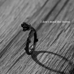 Emily's Black Thorn Rose Ring