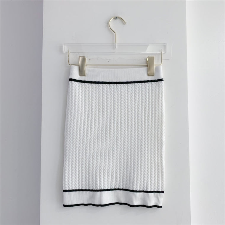 Buttons O-Neck Short-Sleeve Knitting Shirt+Mini Skirt 3-Piece Set Women&#39;s Sweater Cardigan Summer Fall 2021 New Korea Sweet Suit