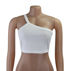 Chic Fashion Camis Tops Sexy Backless Sleeveless White Straps