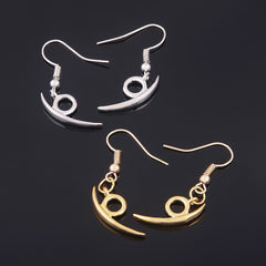 Anime Akatsuki Itachi Red Cloud Drop Earrings Cosplay Earrings for Women Men Souvenir Jewelry Accessories