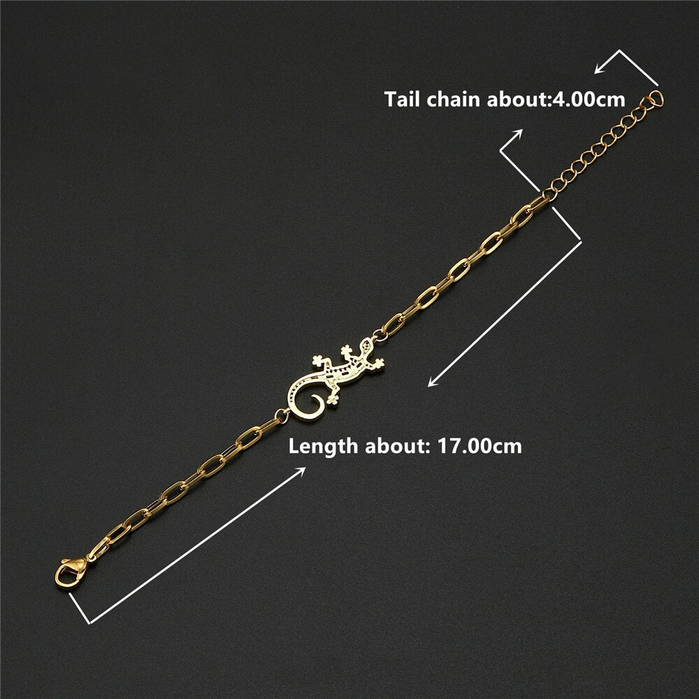 Luxury Classic Maple Leaf Zircon Bracelets Stainless Steel