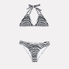 Zebra Print Two Piece Bathing bikini