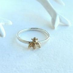 Exquisite Small Gold Color Bee Women Ring