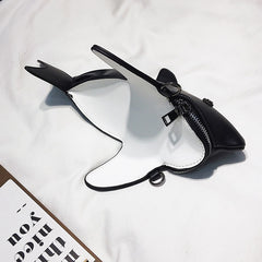 Funny Shark Shaped Women Shoulder Messenger Bag Cartoon Chain Lady Hand Bags PU leather Phone Bag Crossobdy Bags Bolsas Feminina
