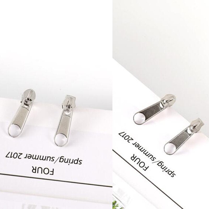 Dangler Eardrop Pendant Simple Zipper