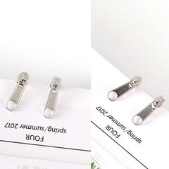Dangler Eardrop Pendant Simple Zipper