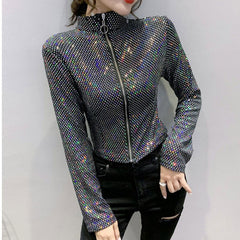 Glitter Sequined Short Jacket