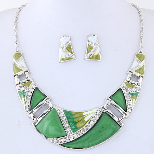 KMVEXO Geometric Resin Pendant Beads Jewelry Sets For Women 2020 Statement Necklace Acrylic Marble Earrings Jewelry Set Bijoux