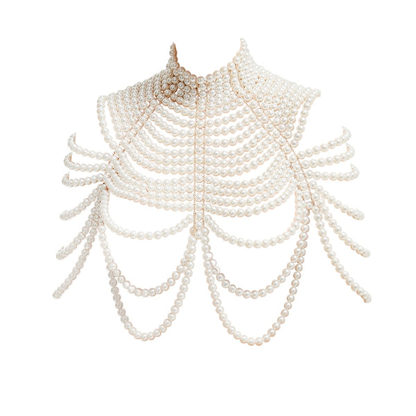 Aurette Pearl-Drape Body Chain Collection