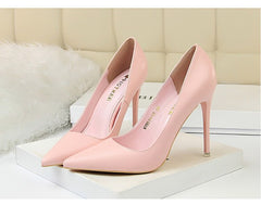High Heels Shoes Black Pink White Shoes Stiletto Heels