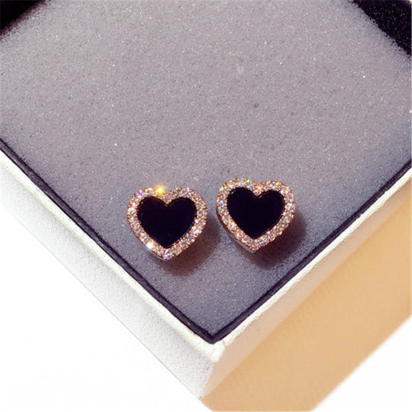 Amora Enamel Heart Stud Earring Collection