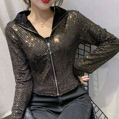 Glitter Sequined Short Jacket