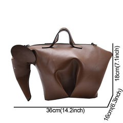 Personality Elephant Design Women&#39;s Shoulder Bag Cute Animal Shaped Crossbody Bags Girls 3D Cartoon Funny Purses for Women 2020