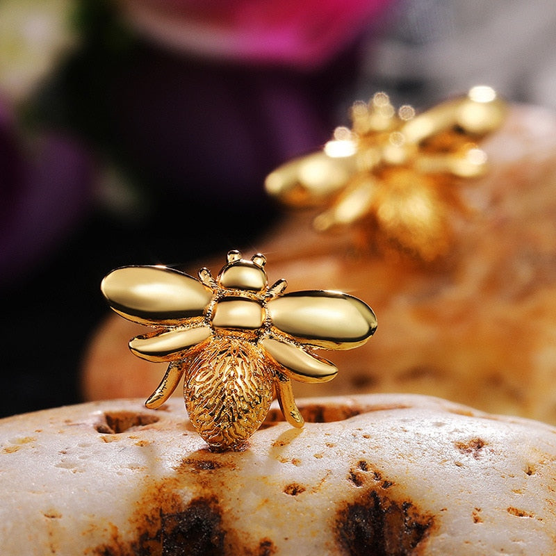 Cute Tiny Bee Earring Jewelry