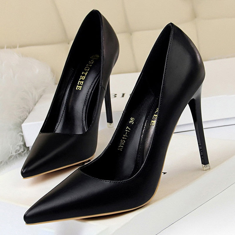Brigitte Colorblock Pointed Stiletto Pumps