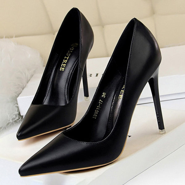 Brigitte Colorblock Pointed Stiletto Pumps