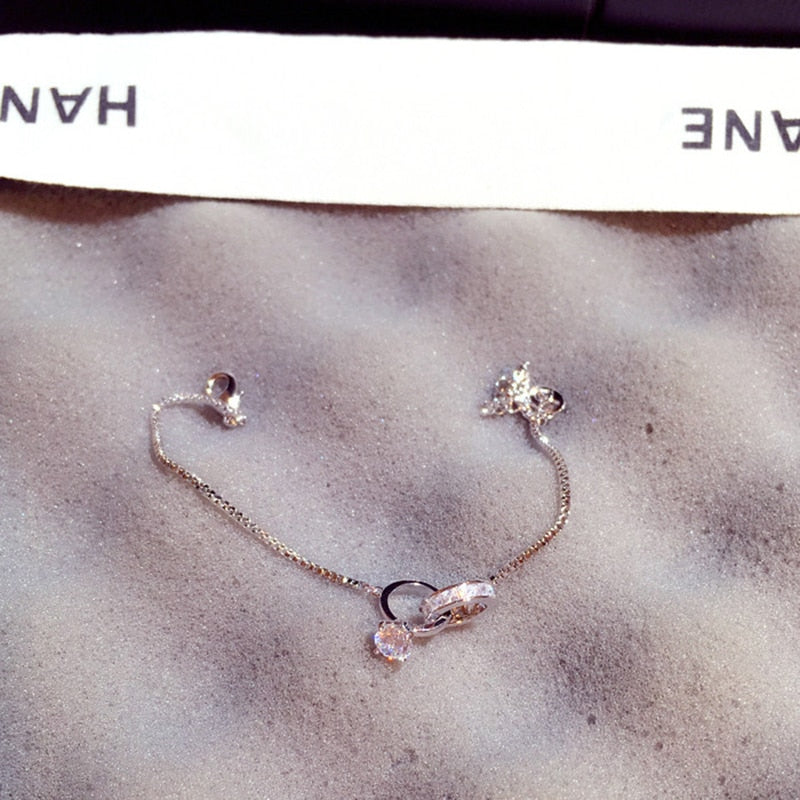 Shine Zircon Buckle Bracelet
