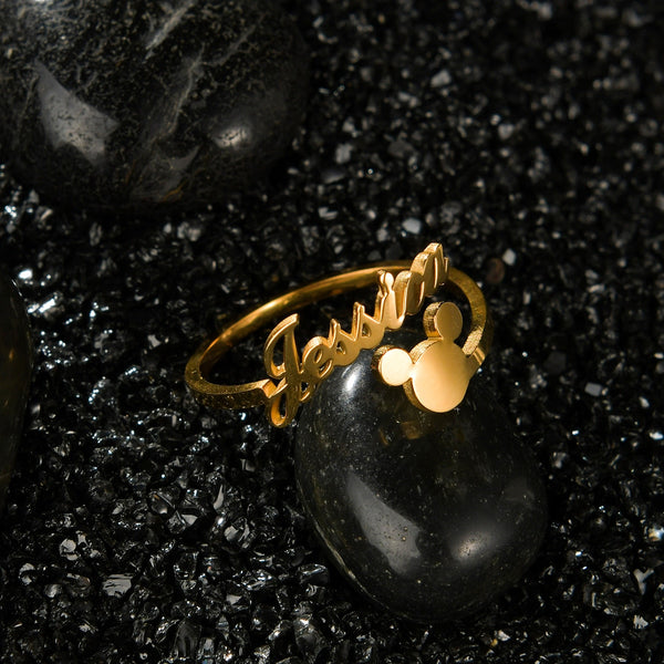 Signature Personalized Adjustable Name Ring