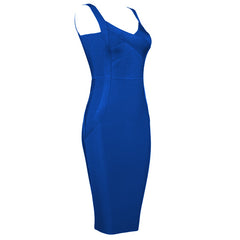 Sleeveless Rayon Bandage Bodycon Dress