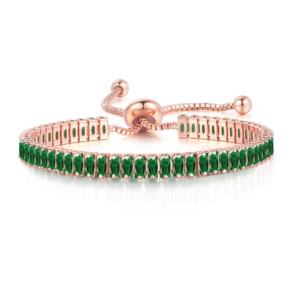 Noire Black Crystal Adjustable Bangle Collection