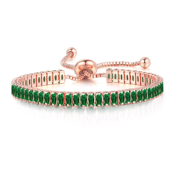 Noire Black Crystal Adjustable Bangle Collection