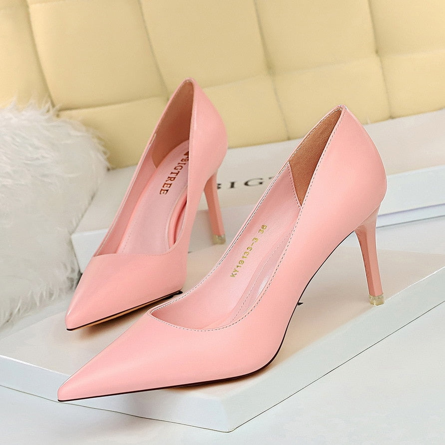 Brigitte Colorblock Pointed Stiletto Pumps