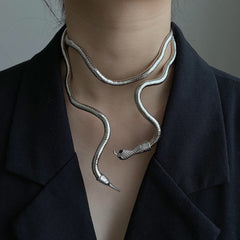 Trendy Snake Necklace Necklace