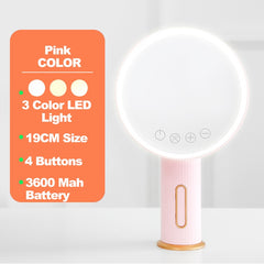 3 Color LED Vanity Makeup Mirror Light Rechargeable