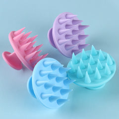 Silicone shampoo scalp hair massager comb brush scalp massager hair shower brush comb